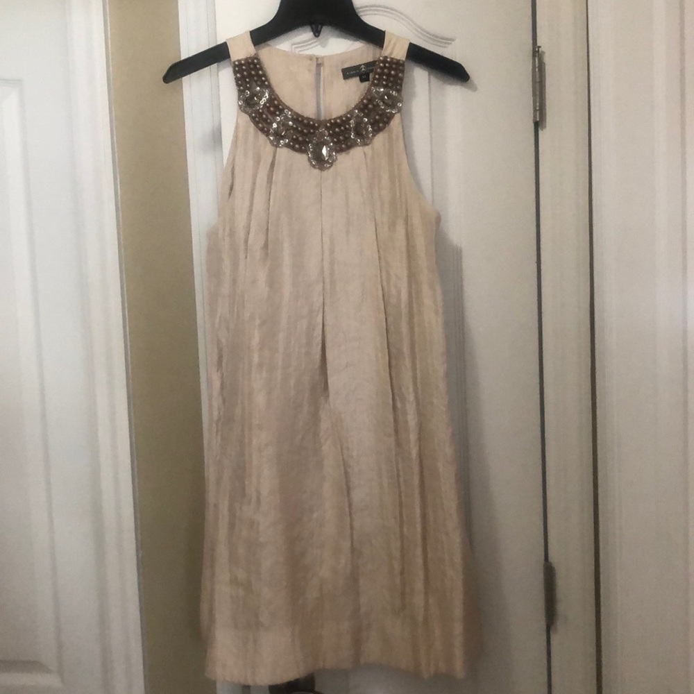 Alexia Admor Tent Dress with Jeweled collar